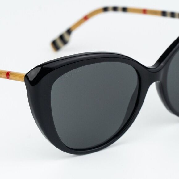 Burberry Women Sunglasses Black Grey Cat Eye BE4407 385387 NEW AUTHENTIC main image 4